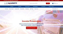 Desktop Screenshot of investor.usautoparts.net