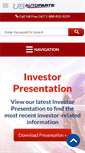 Mobile Screenshot of investor.usautoparts.net